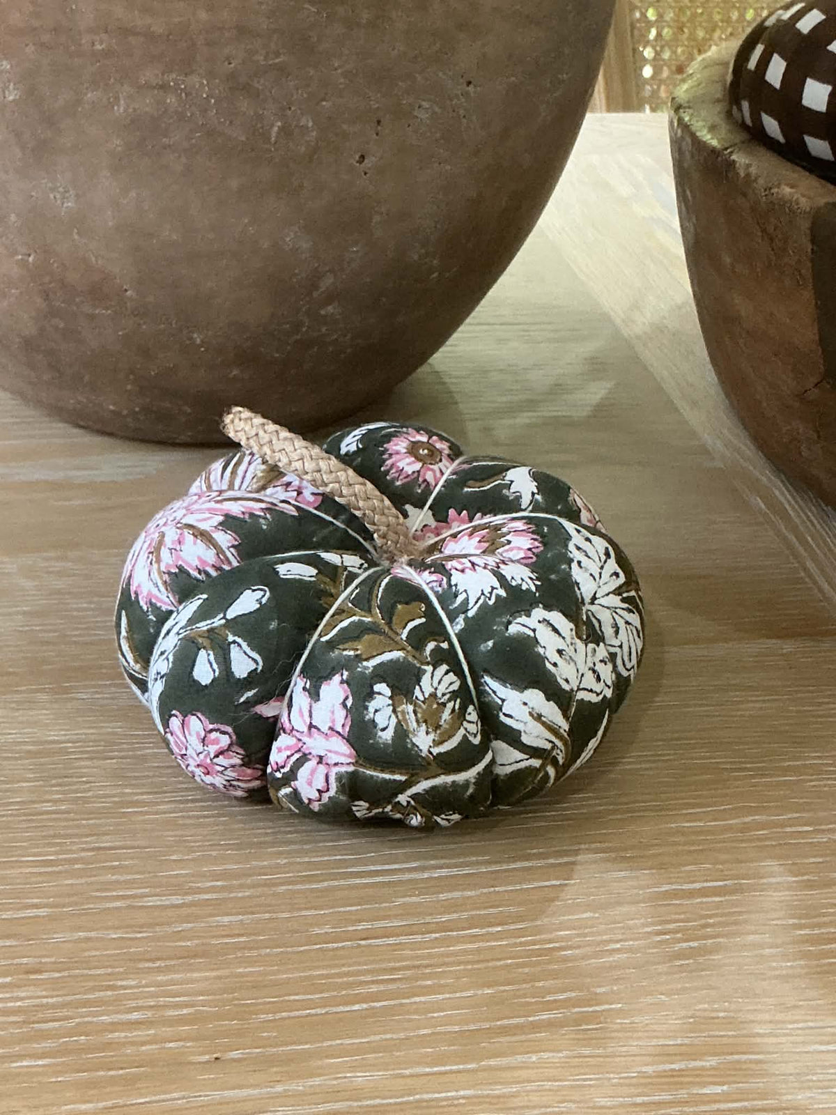 Handmade Evergreen Floral Pumpkin