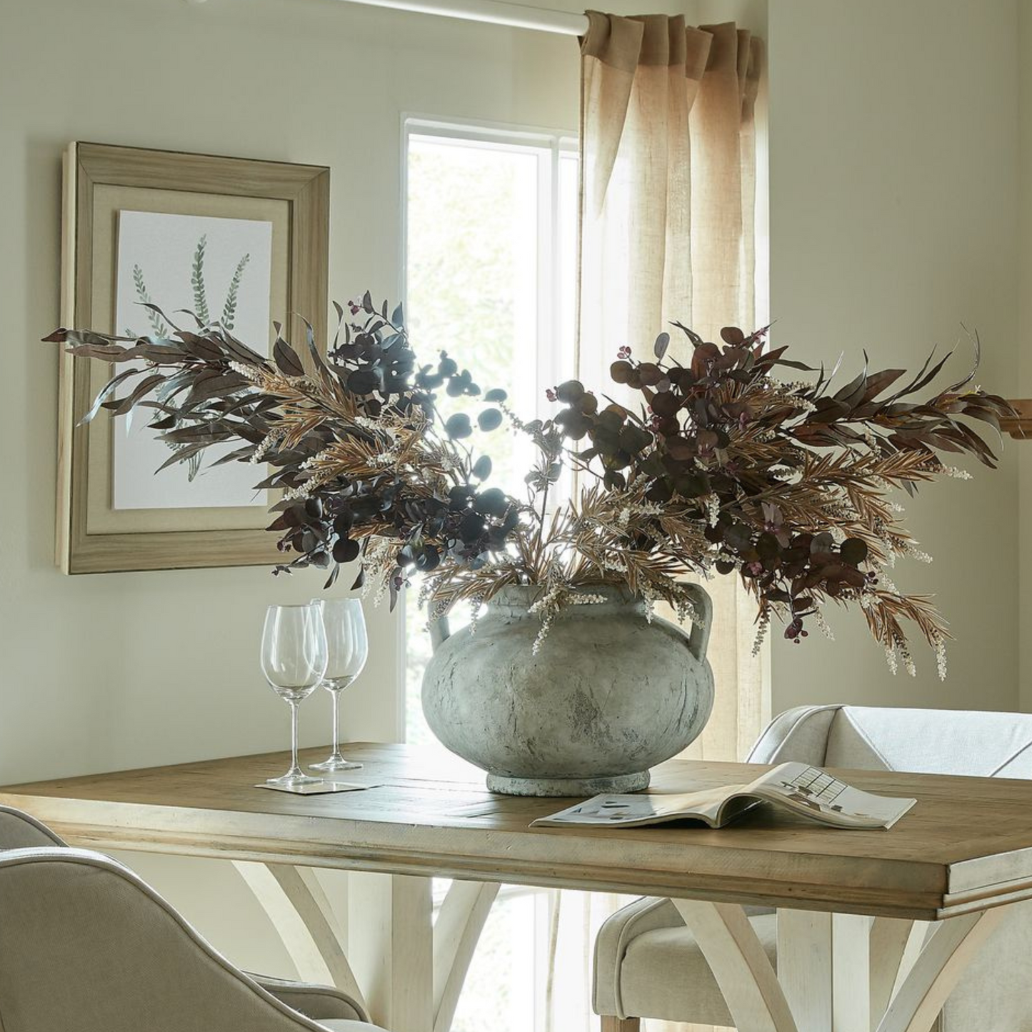 DULAS Vase - Whitewash