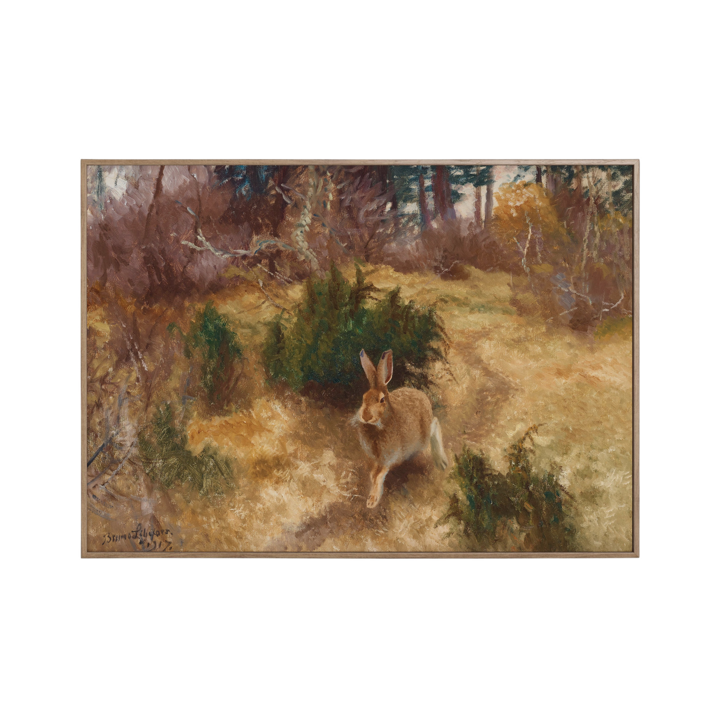 Hare in Autumn Print (A4 or A3)
