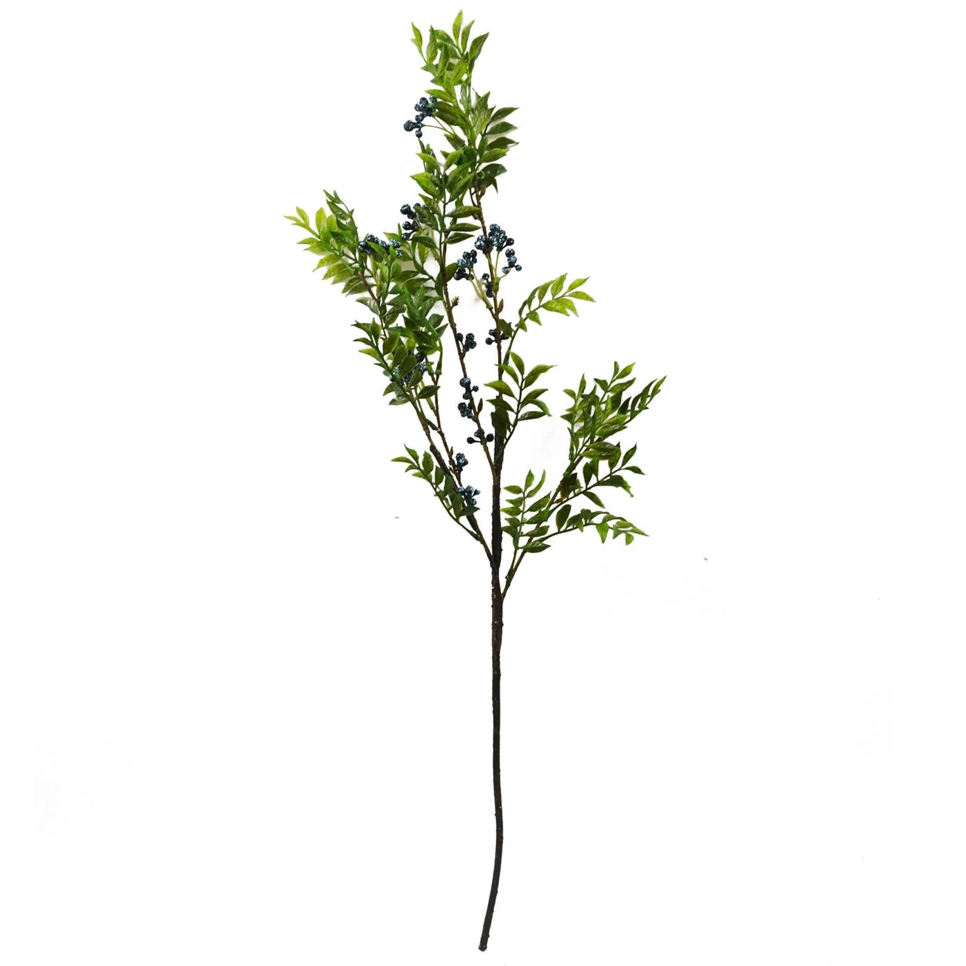 Faux Nandina Foliage with Blue Berry