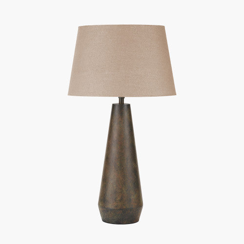 ARBOR Verdi Gris Metal Conical Table Lamp