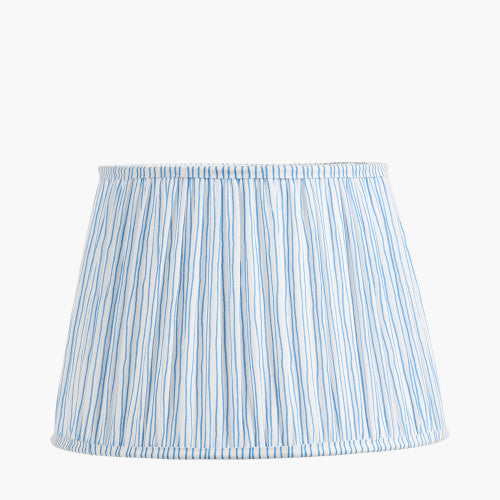 THIAGO Pleated Tapered Shade - Blue/ White