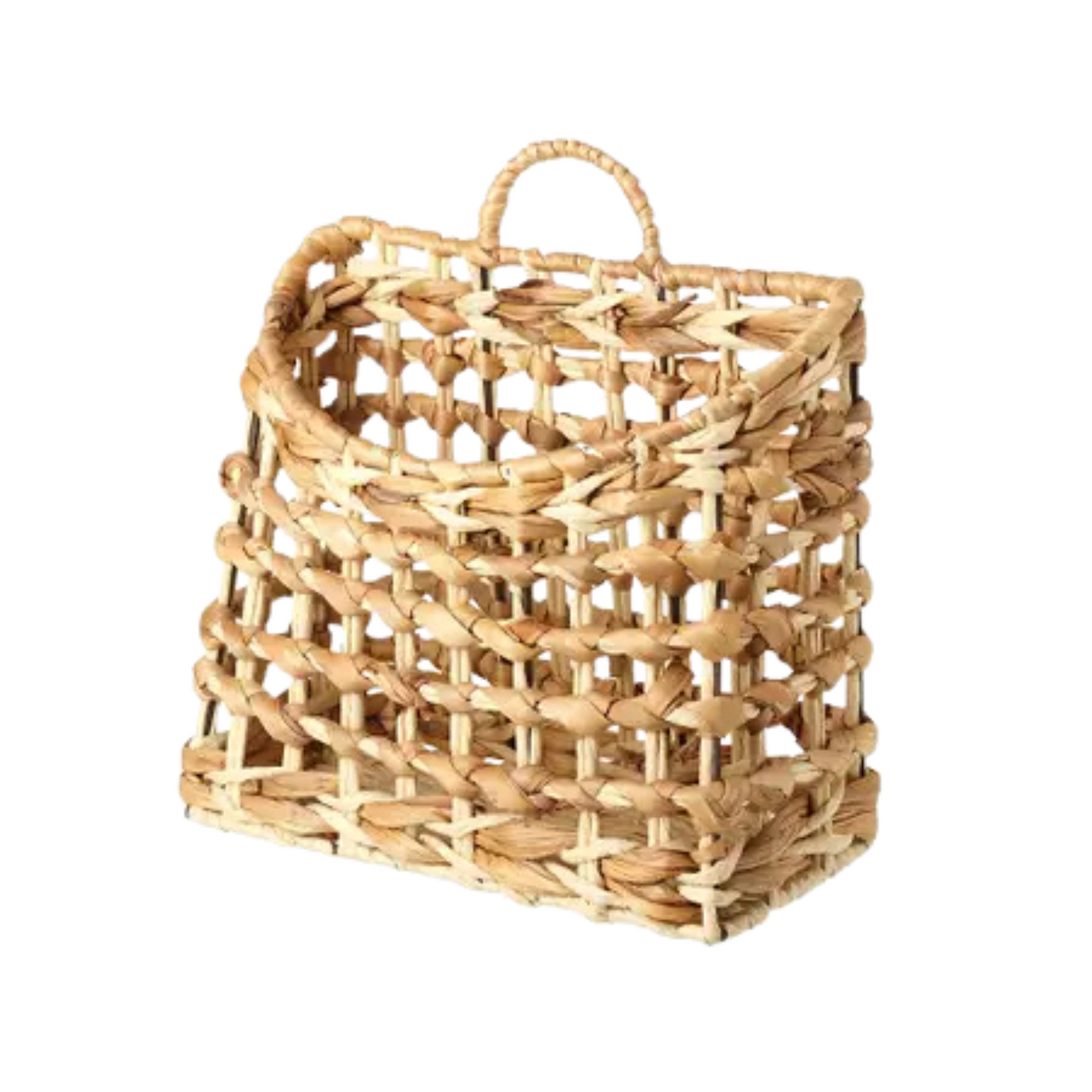 Large Straw Basket with Handles