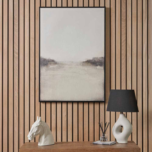TERN Abstract Painting - Grey/ White