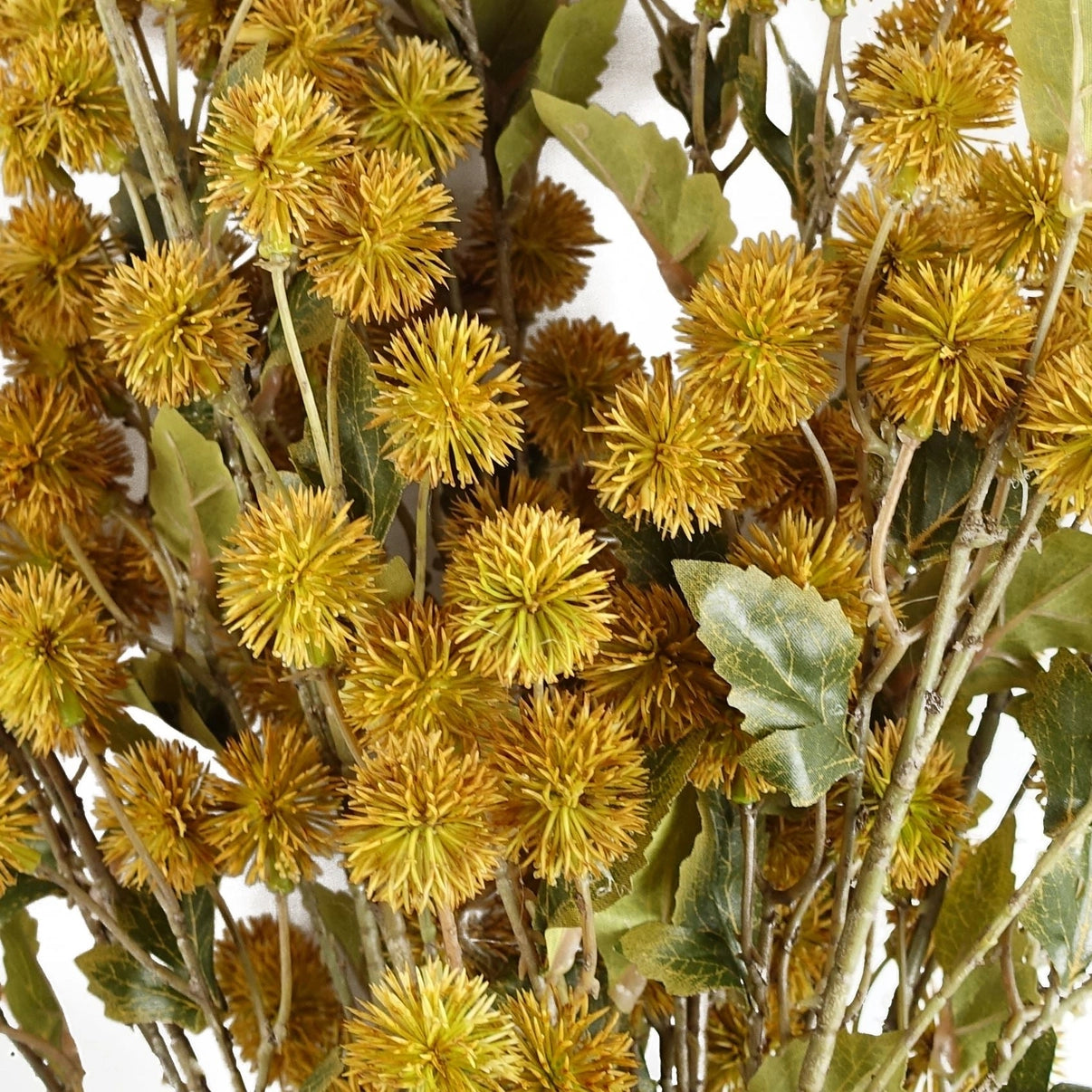 Yellow Craspedia Artificial Stem