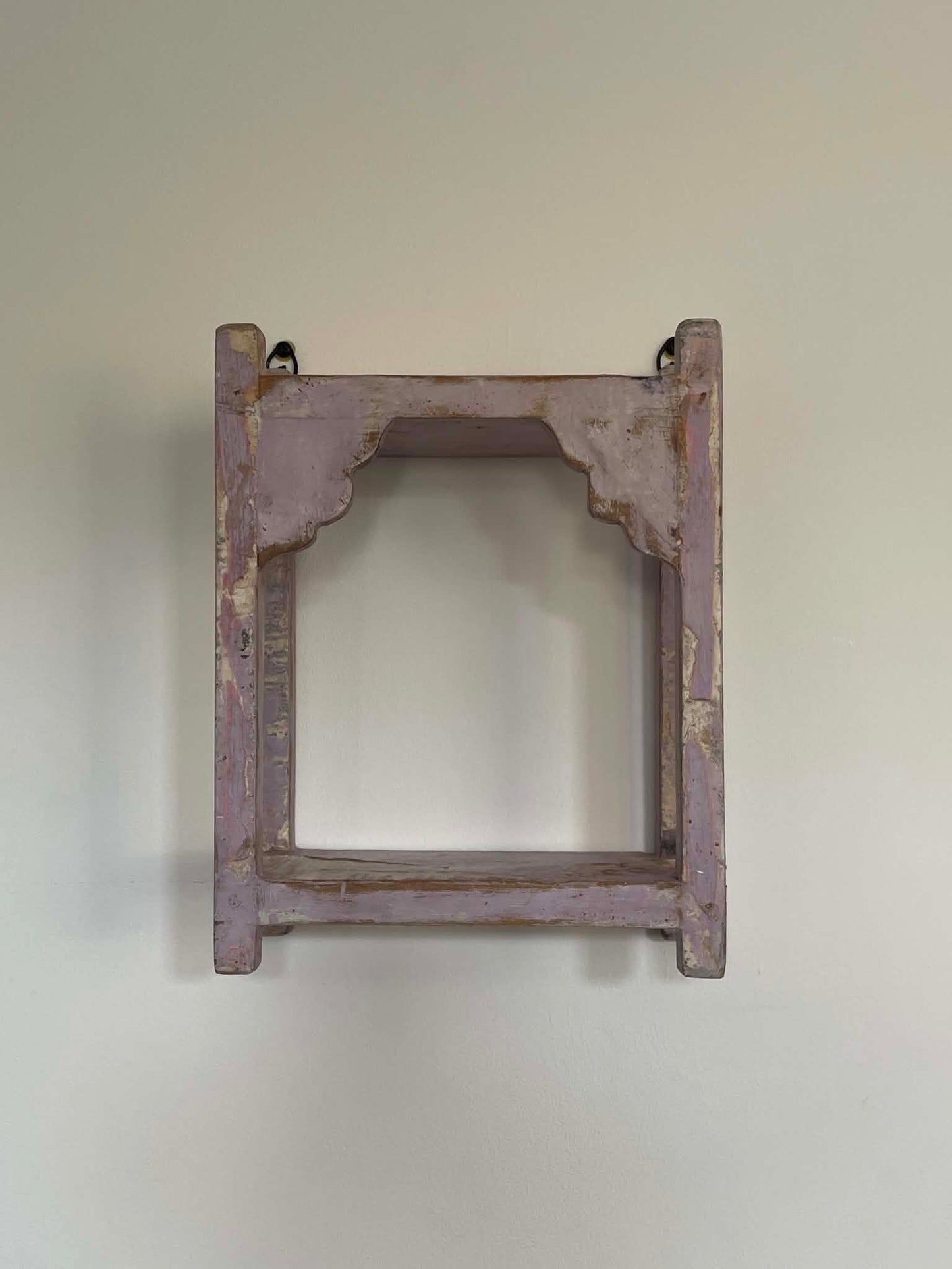Salvaged Hand Made Decorative Shelf - Lilac