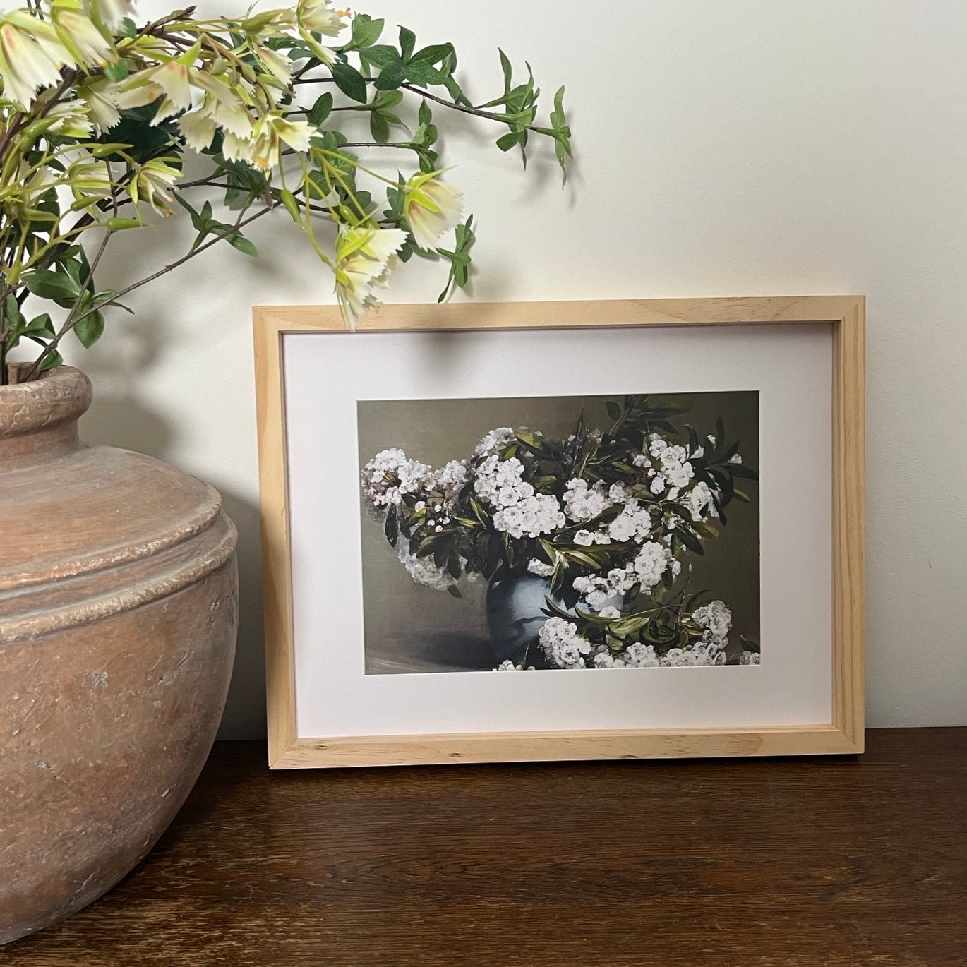 Vintage Vase and Flower Art Print (A4 or A3)