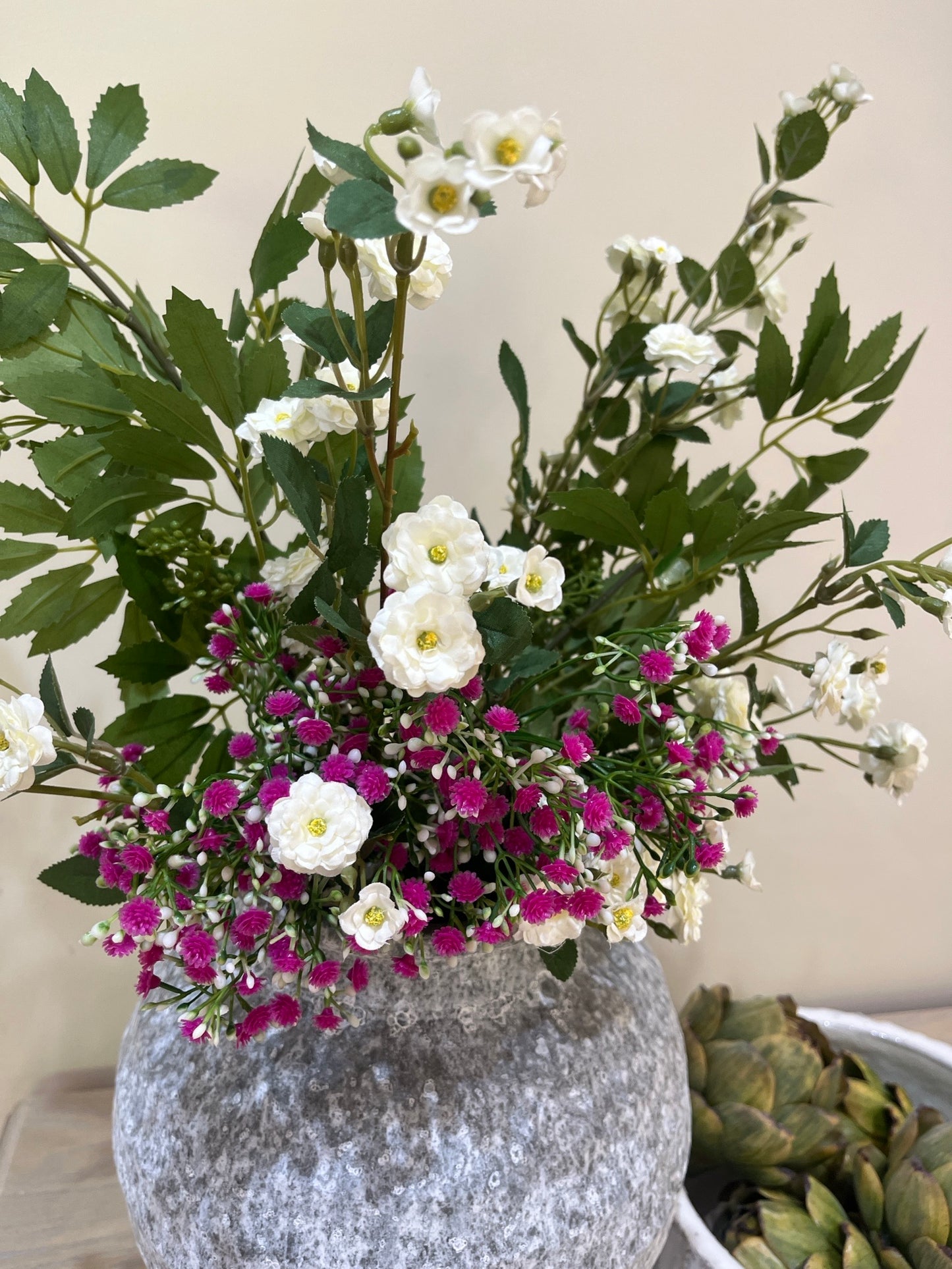 White Wild Meadow Rose