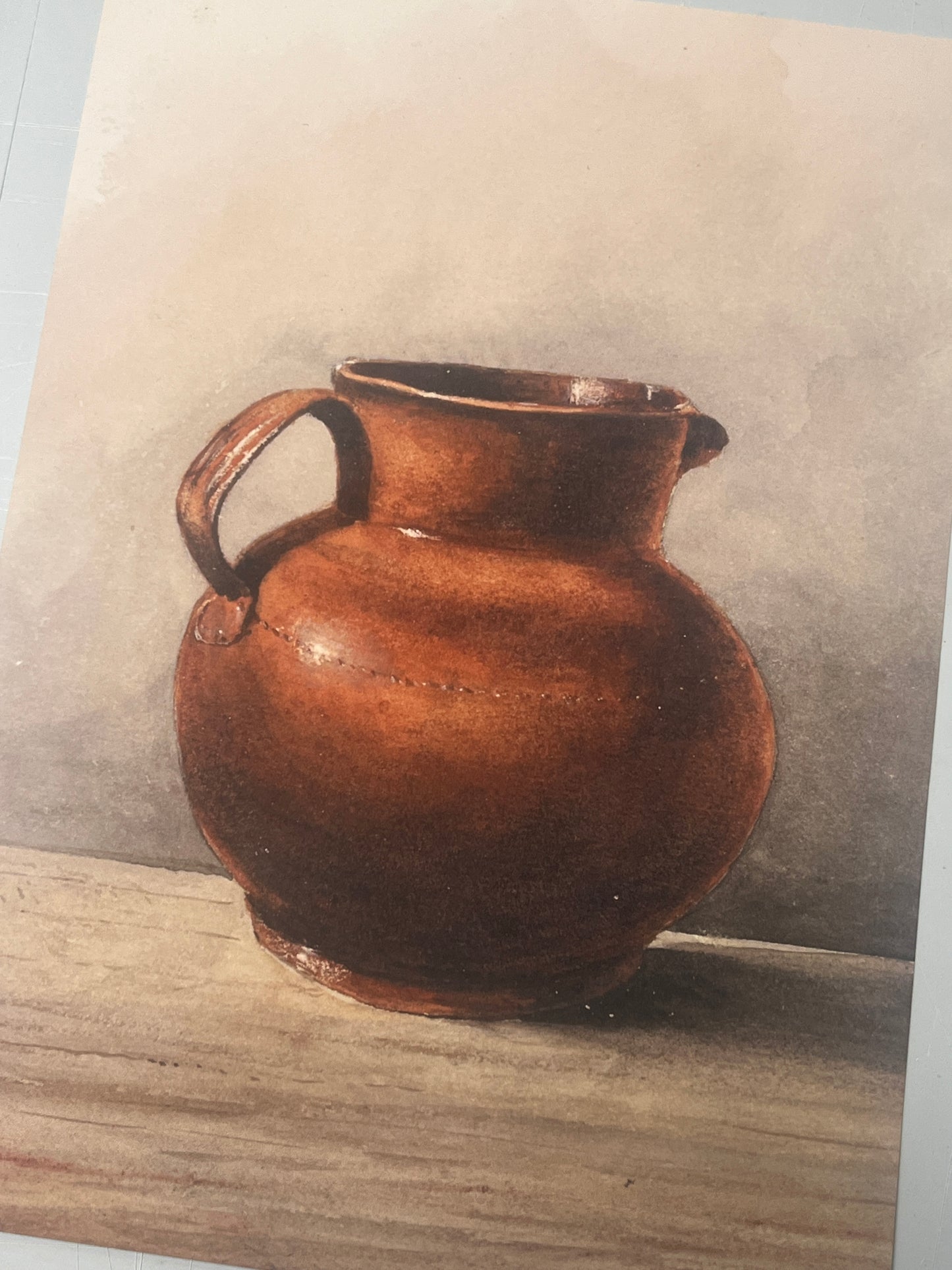 Brown Jug Art Print (A4)