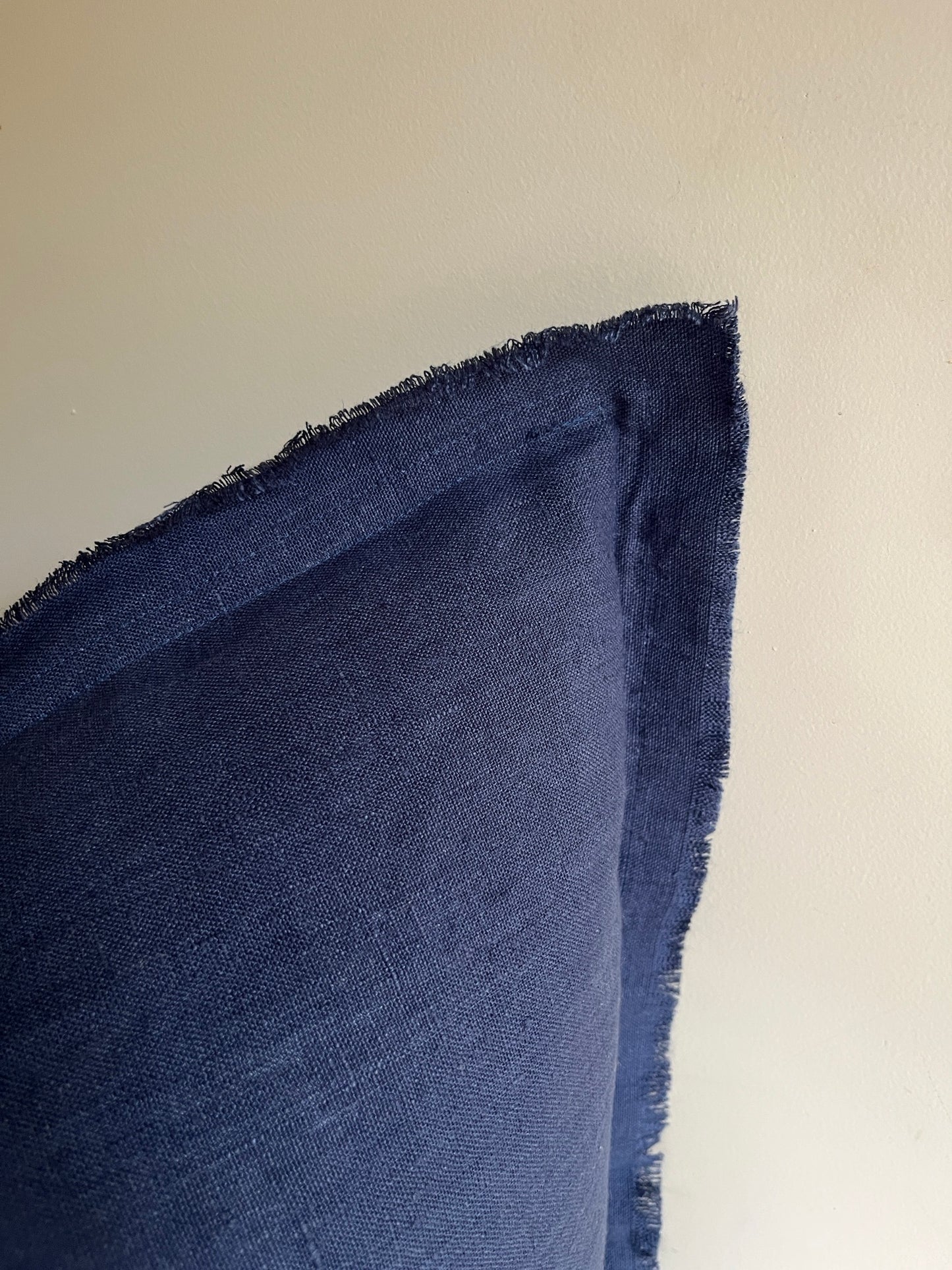 Ink Blue Cushion – 100% Linen