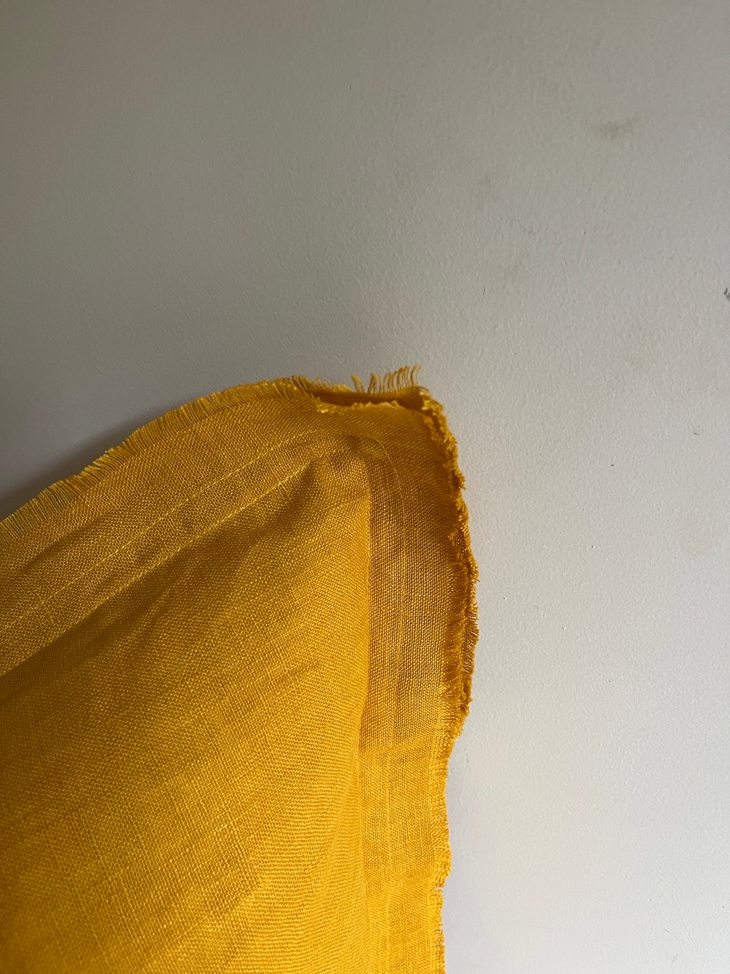 Mustard Yellow Cushion – 100% Linen