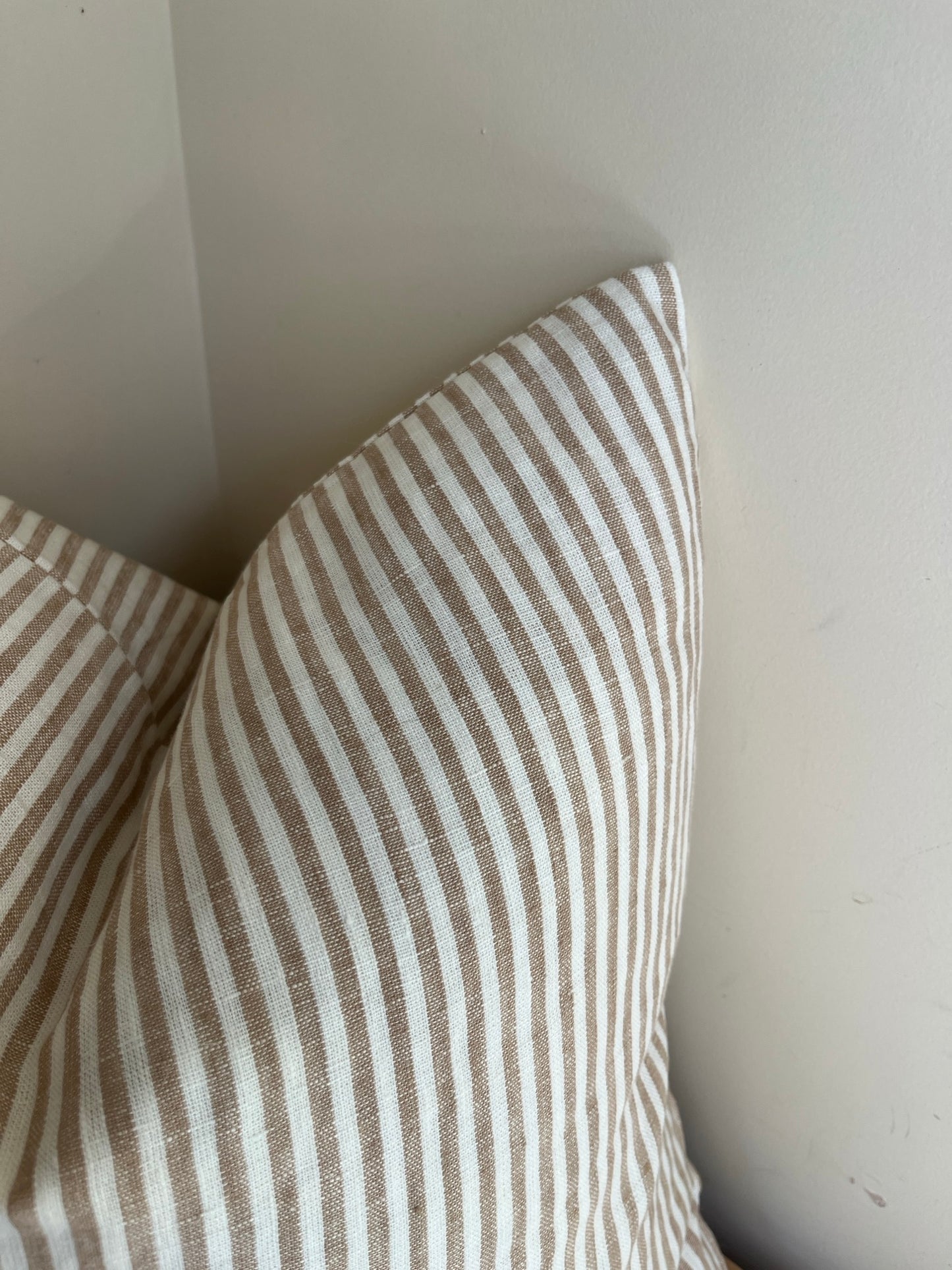 Natural Stripe Cushion – 100% Linen