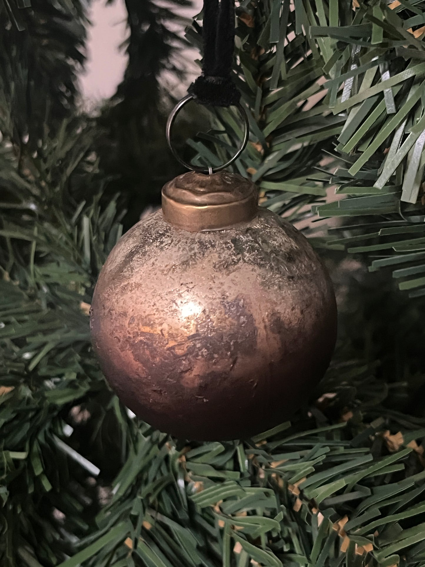 Small Autumn Patina Bauble