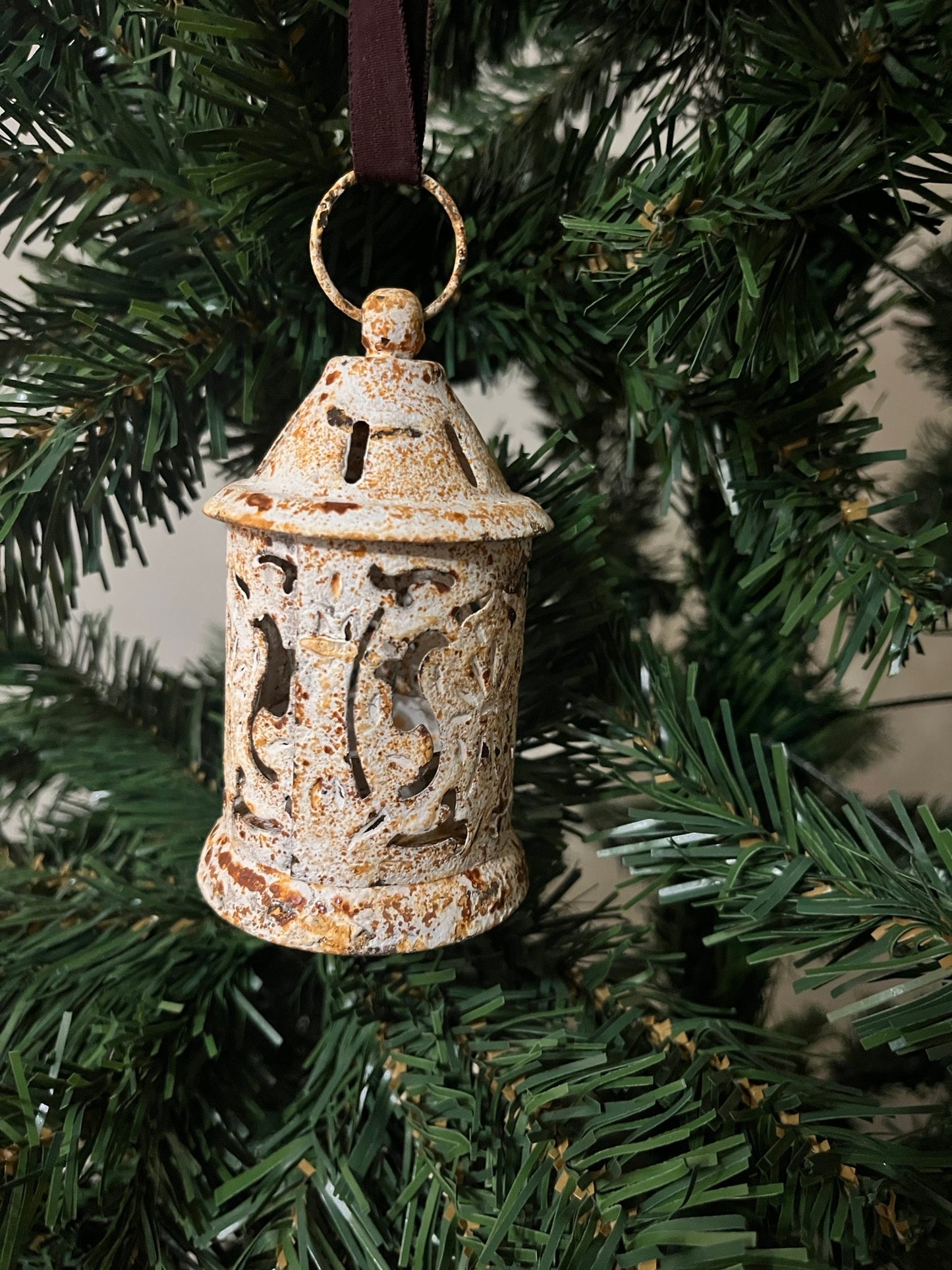 Rustic Iron Bird Cage Bauble