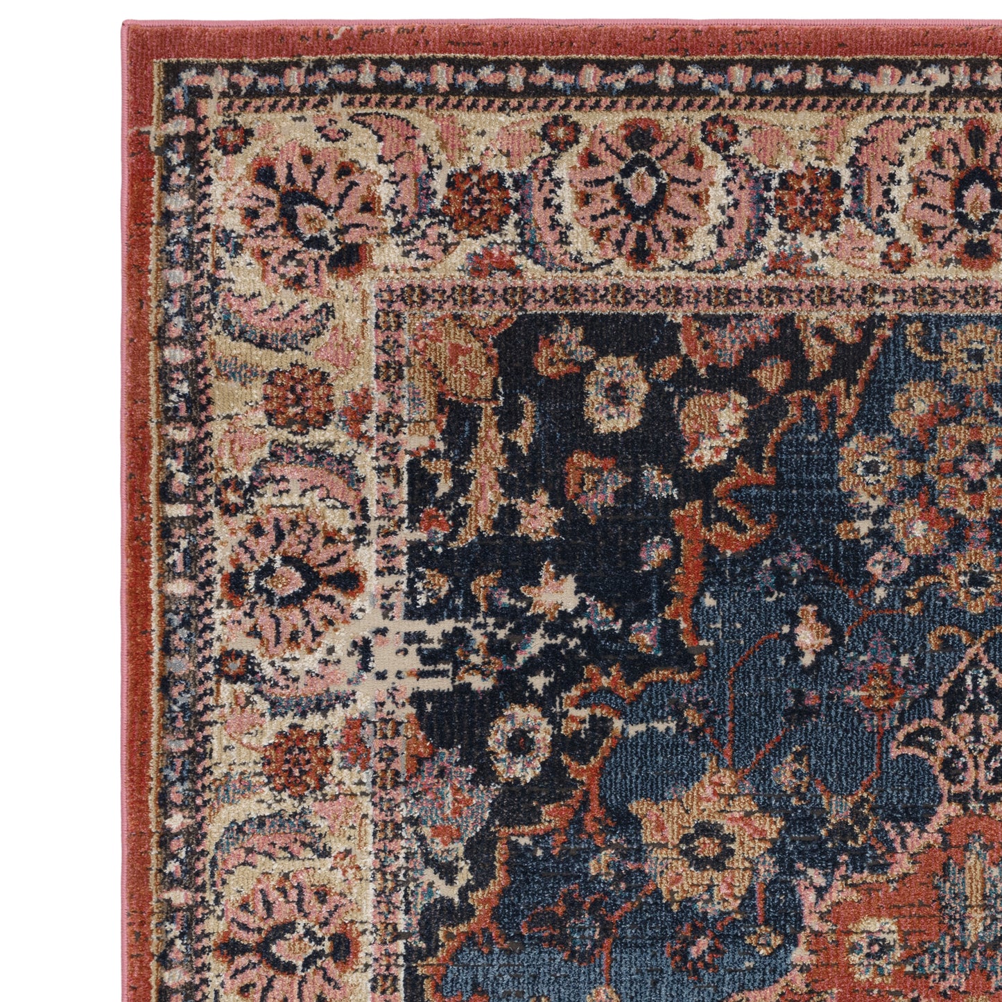 MAULDON Rug - Rust/ Blue
