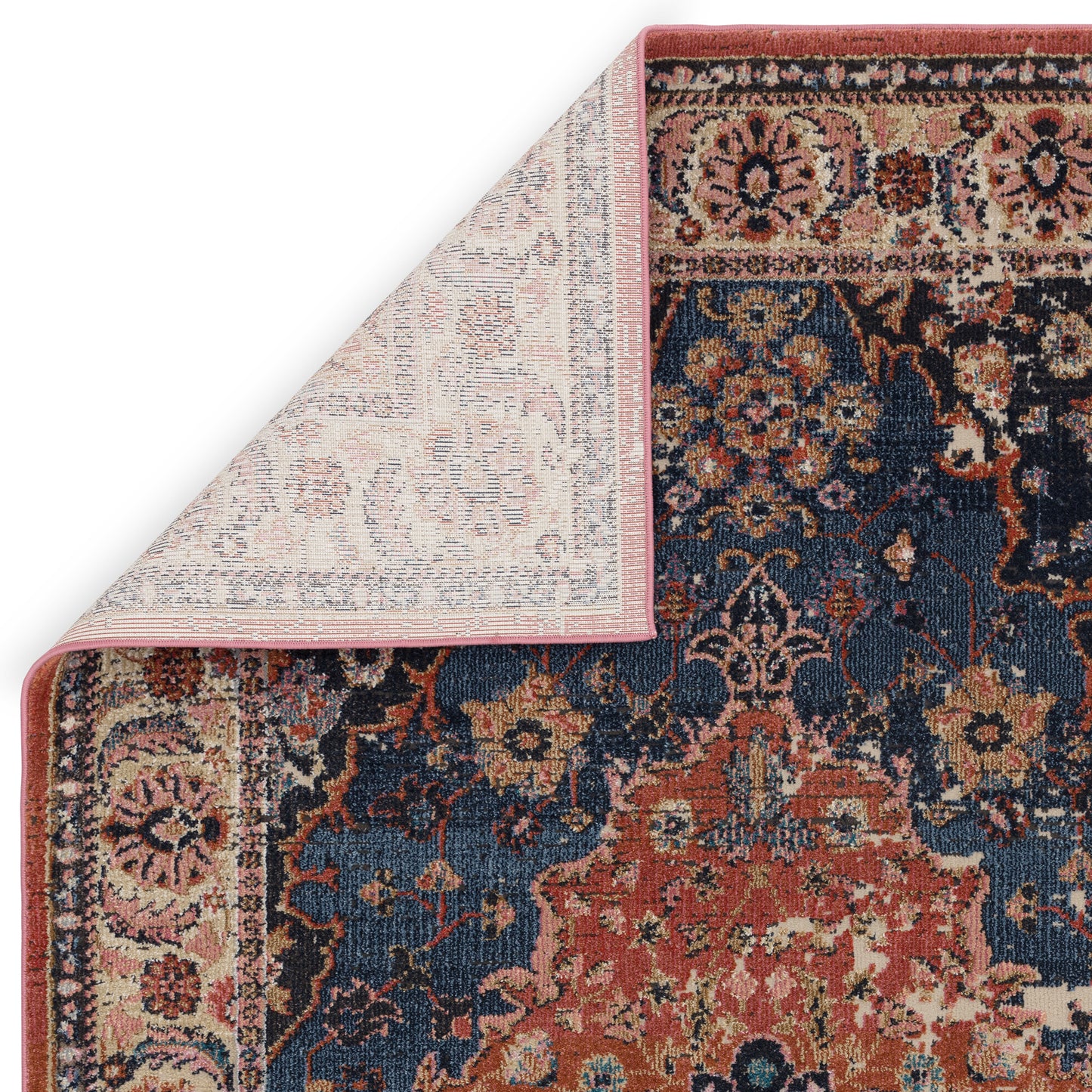 MAULDON Rug - Rust/ Blue