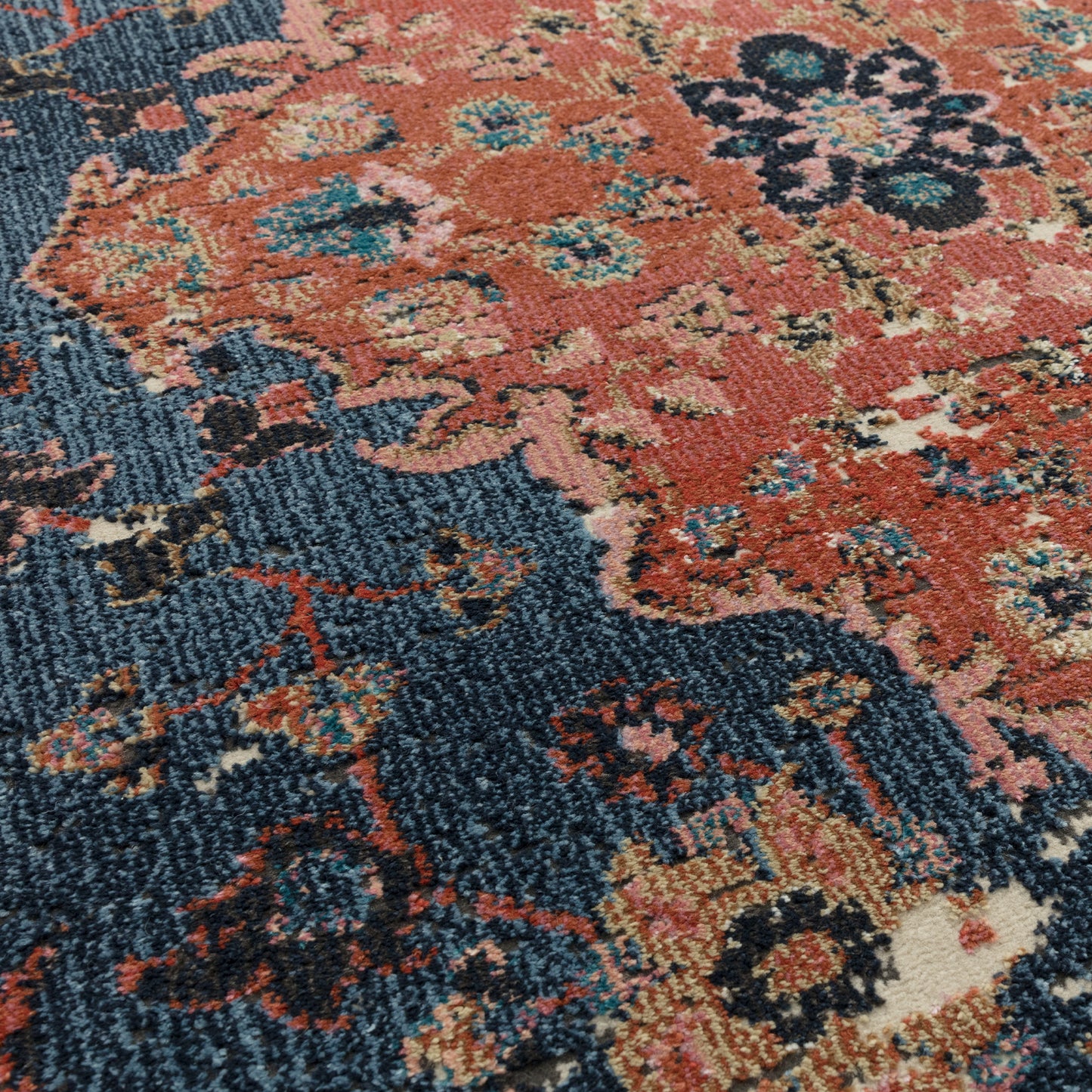 MAULDON Rug - Rust/ Blue