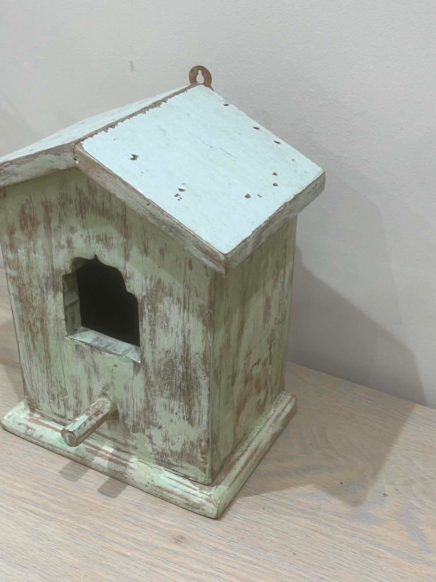Rustic Handmade Wooden Bird House (D)