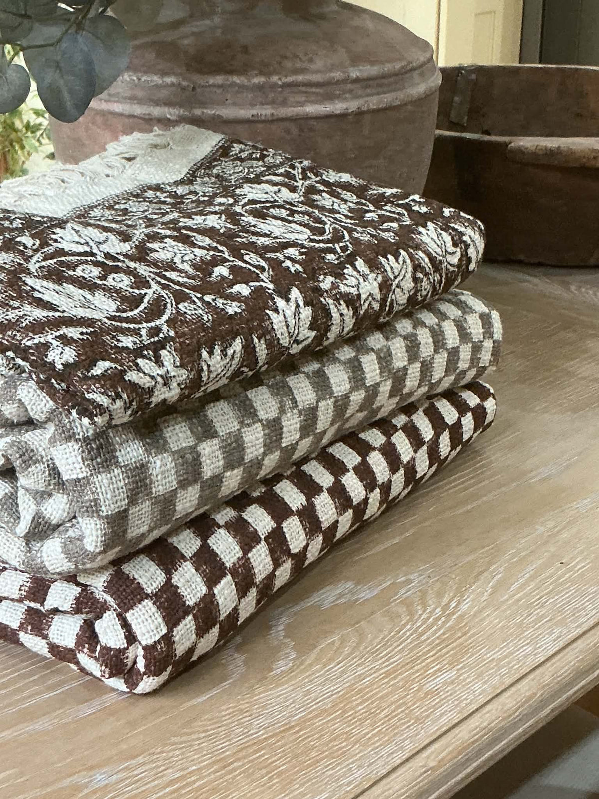 Alderwood Hand Block Printed Throw