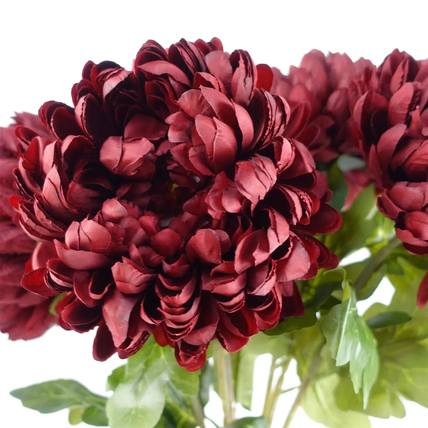 Burgundy Chrysanthemum Artificial Stem