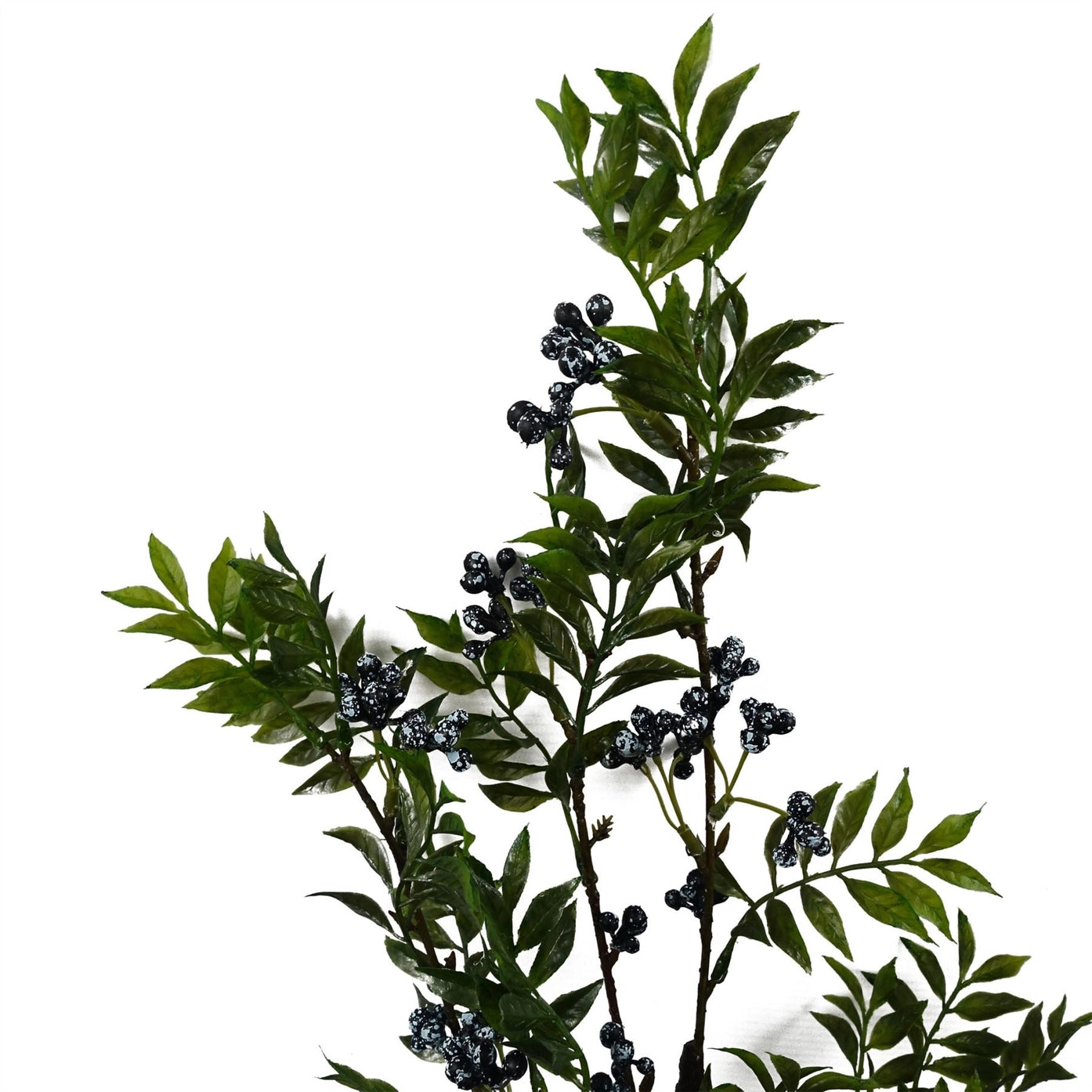 Faux Nandina Foliage with Blue Berry