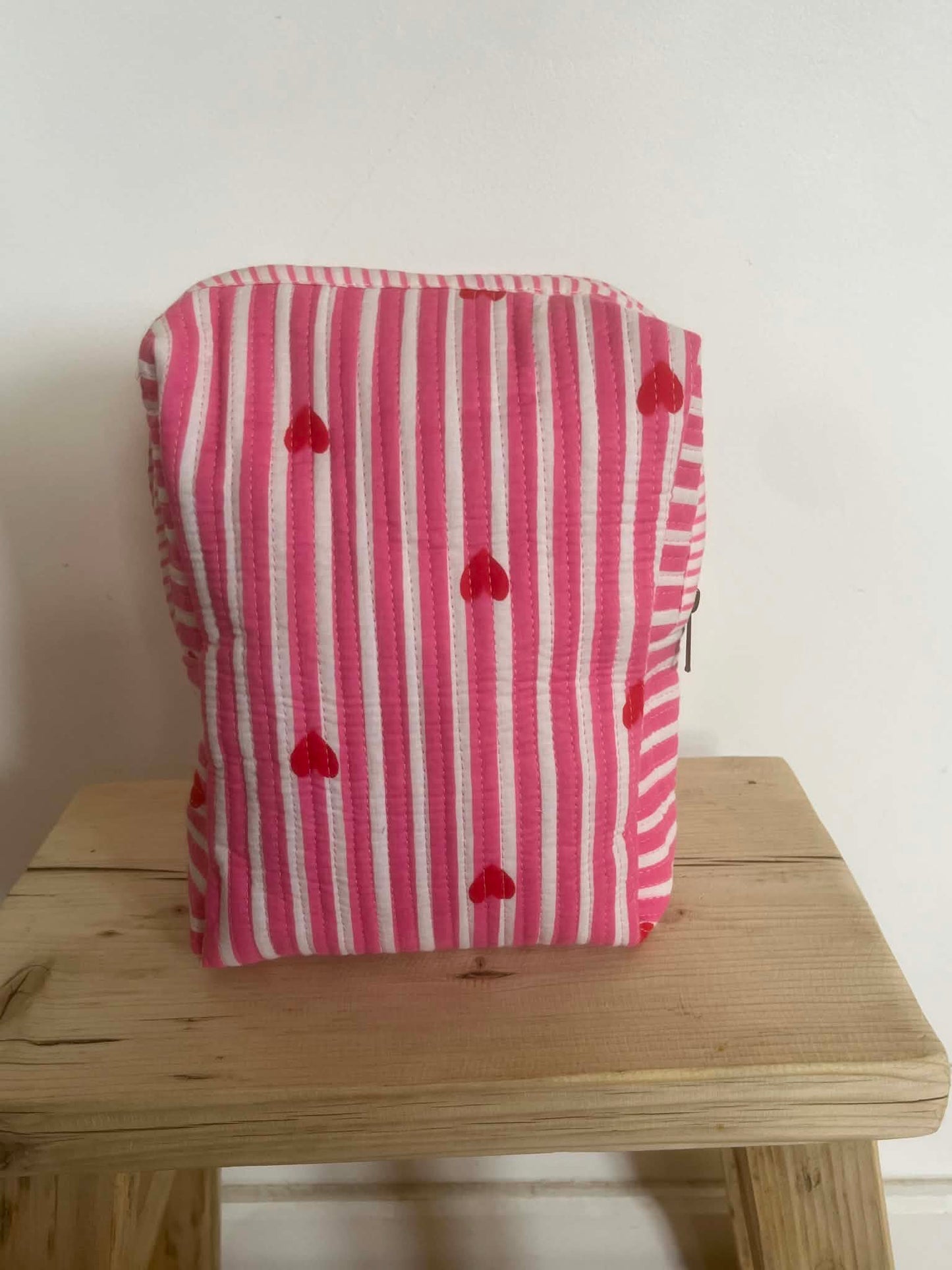 Pink Red Hearts Tote Bag