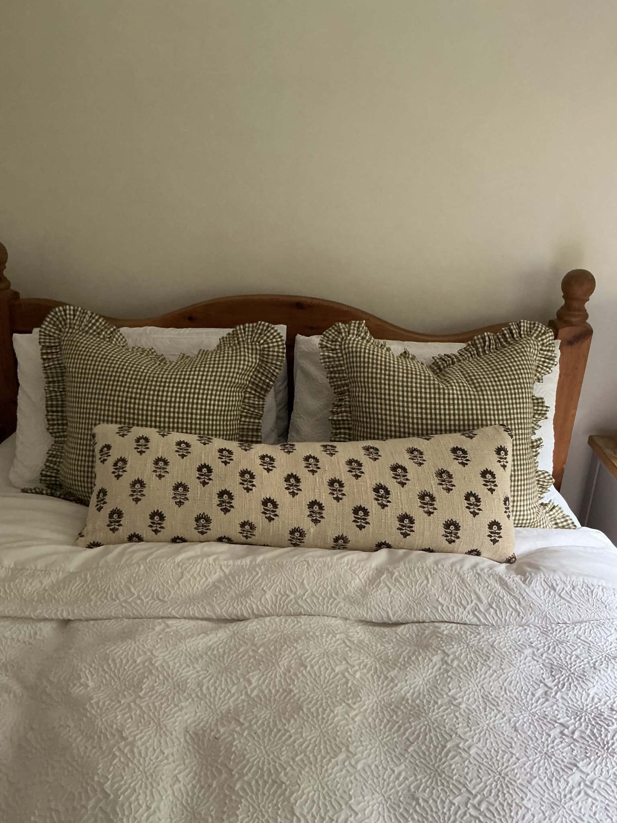 Lara Hand Block Printed Lumbar Cushion