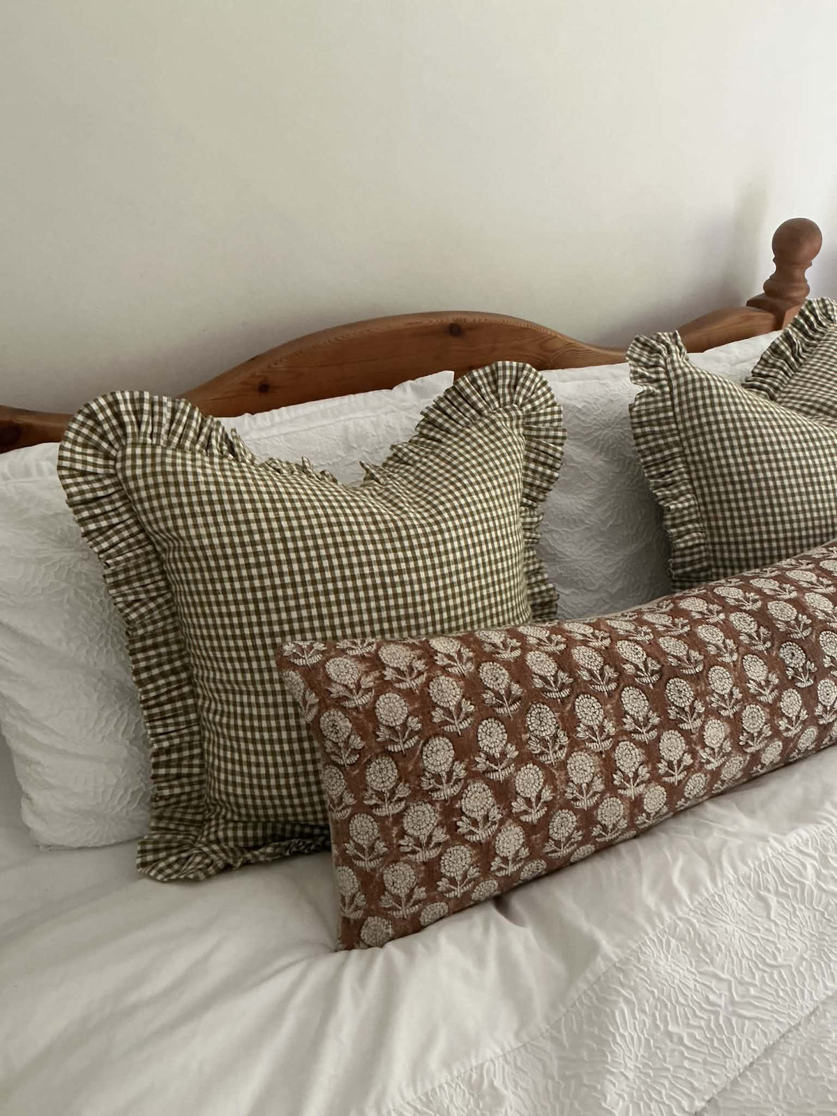 Aurora Hand Block Printed Lumbar Cushion