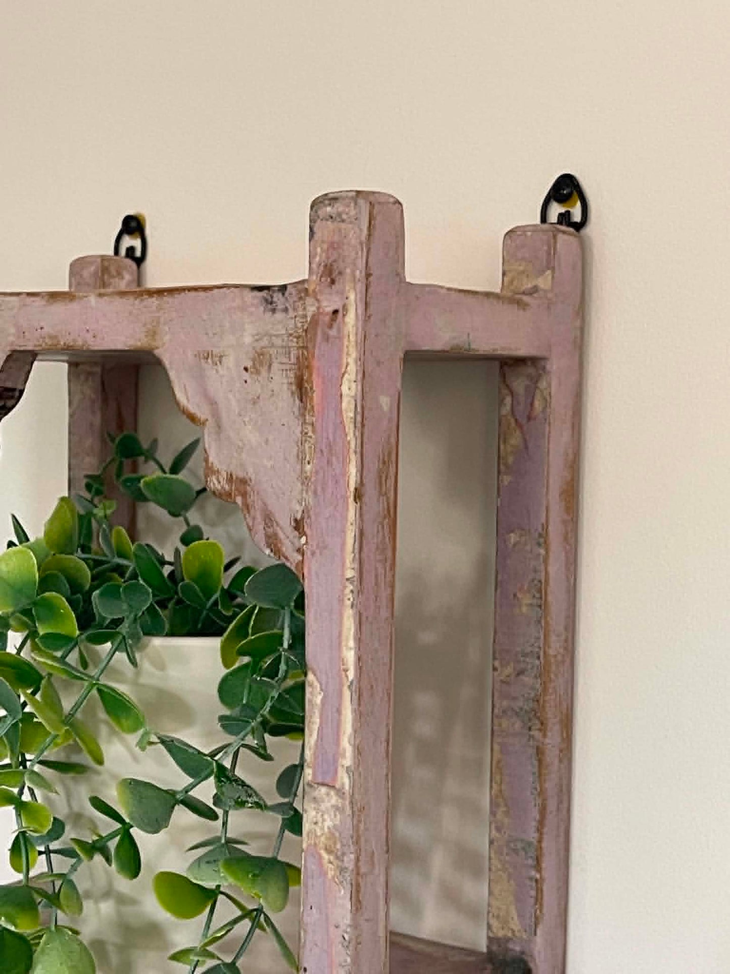Salvaged Hand Made Decorative Shelf - Lilac