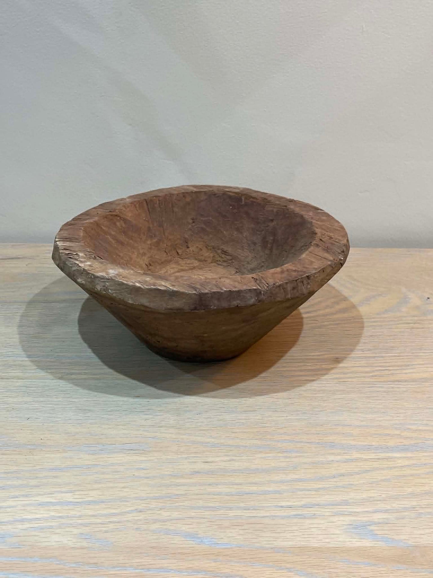 Salvaged Hand Carved Wooden Bowl (J)