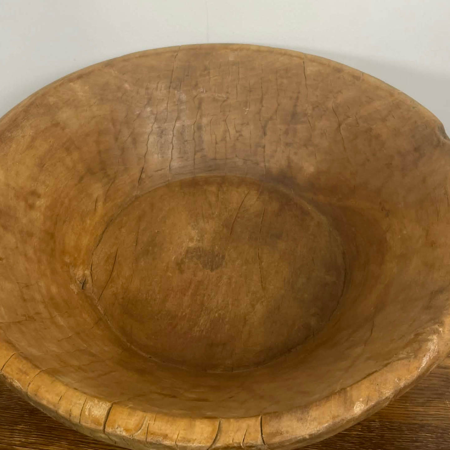 Medium Salvaged Indian Dough Bowl