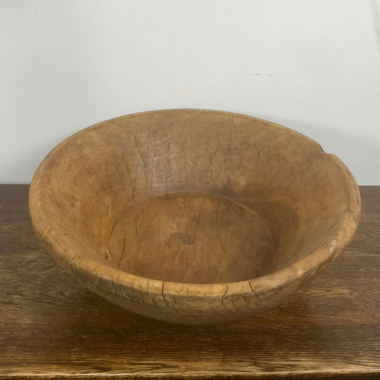 Medium Salvaged Indian Dough Bowl