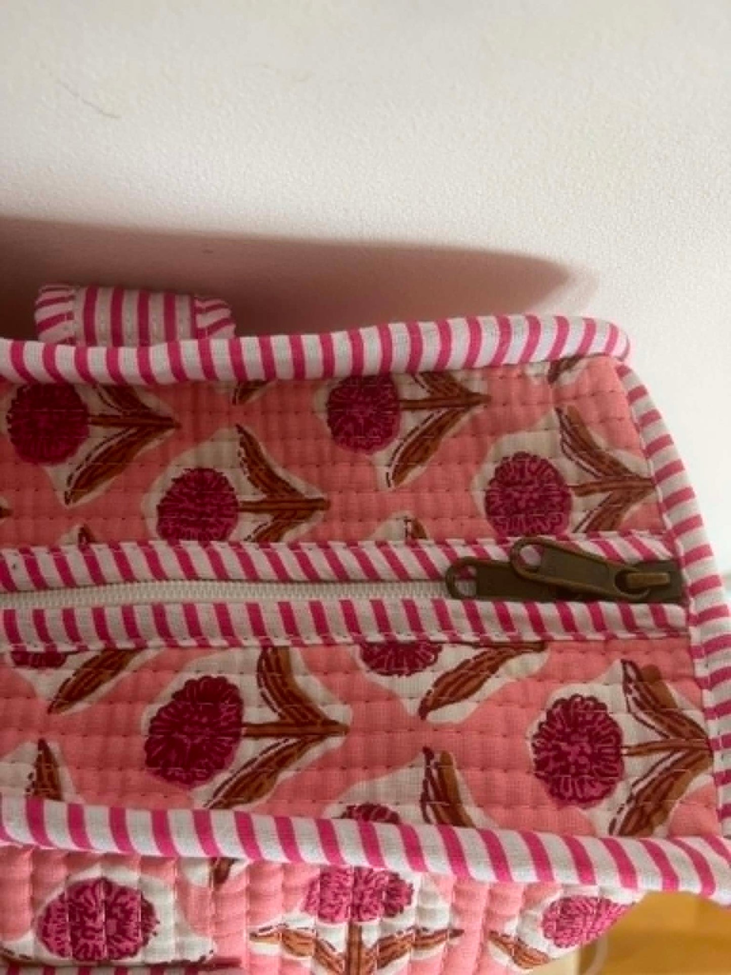 Pink Floral Tote Bag