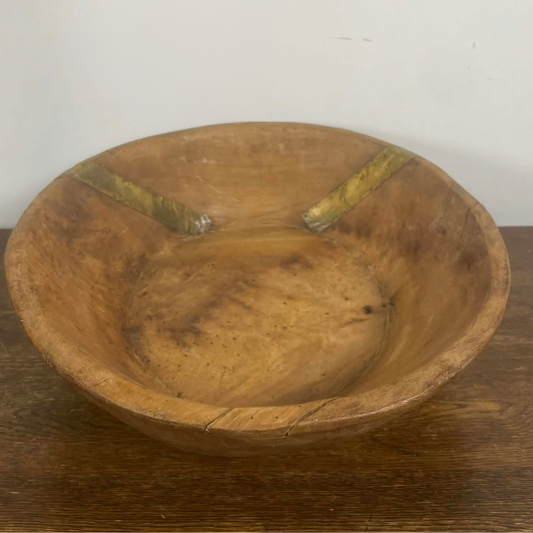 Salvaged Indian Dough Bowl