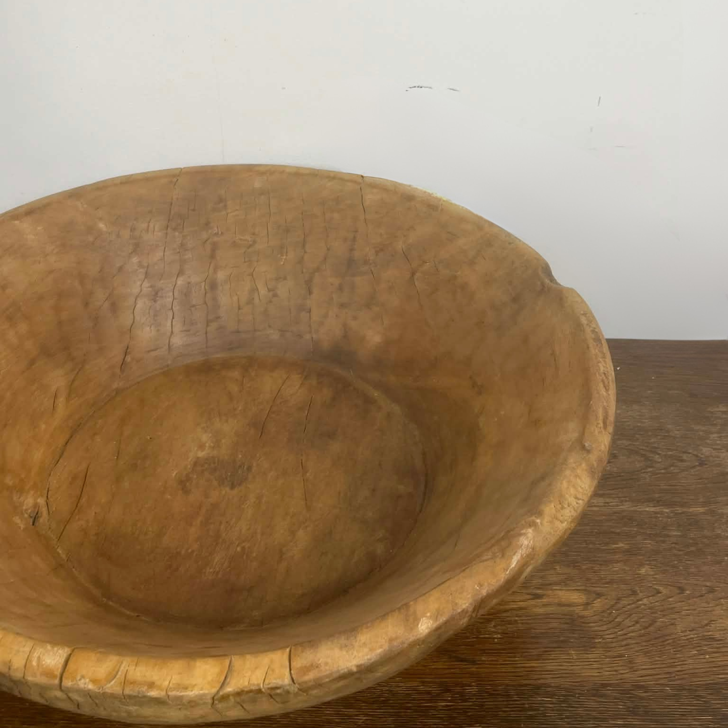Medium Salvaged Indian Dough Bowl