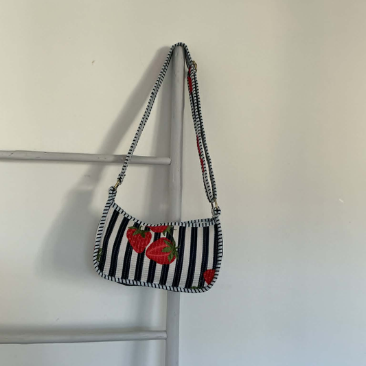 Strawberry Mini Shoulder Tote Bag