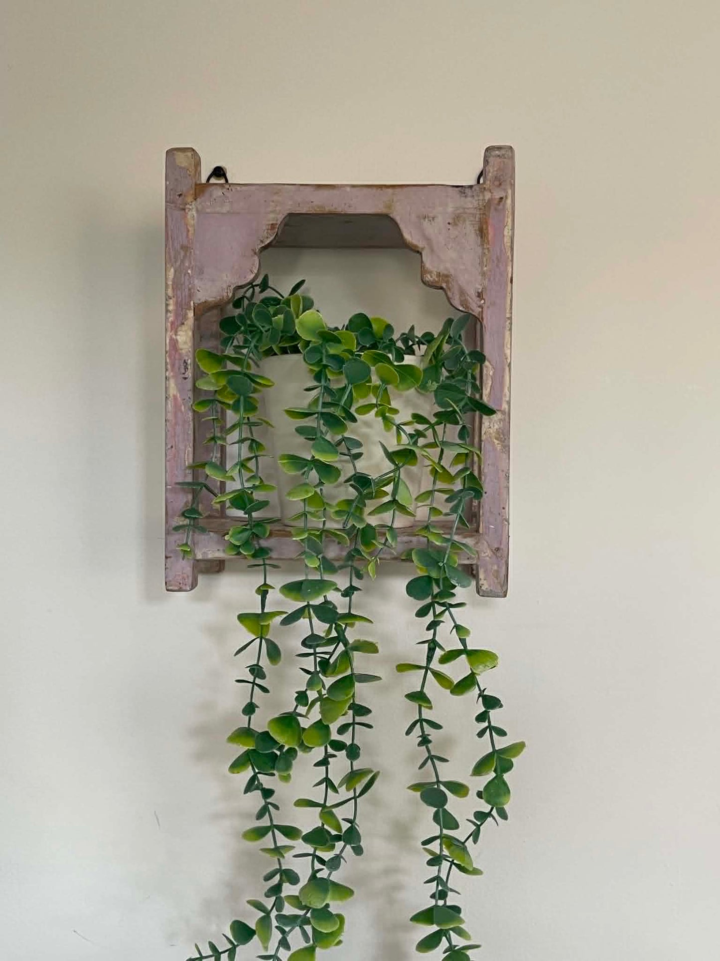 Salvaged Hand Made Decorative Shelf - Lilac