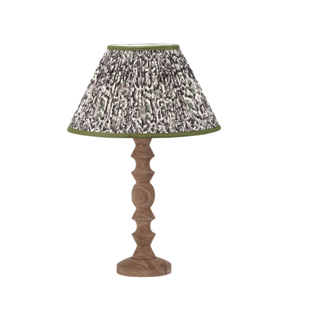 AYRA Natural Turned Wood Table Lamp Base