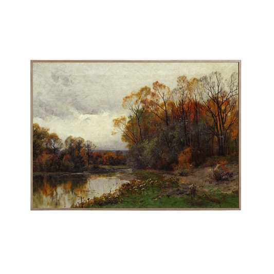 Autumn Lake Art Print (A4 or A3)
