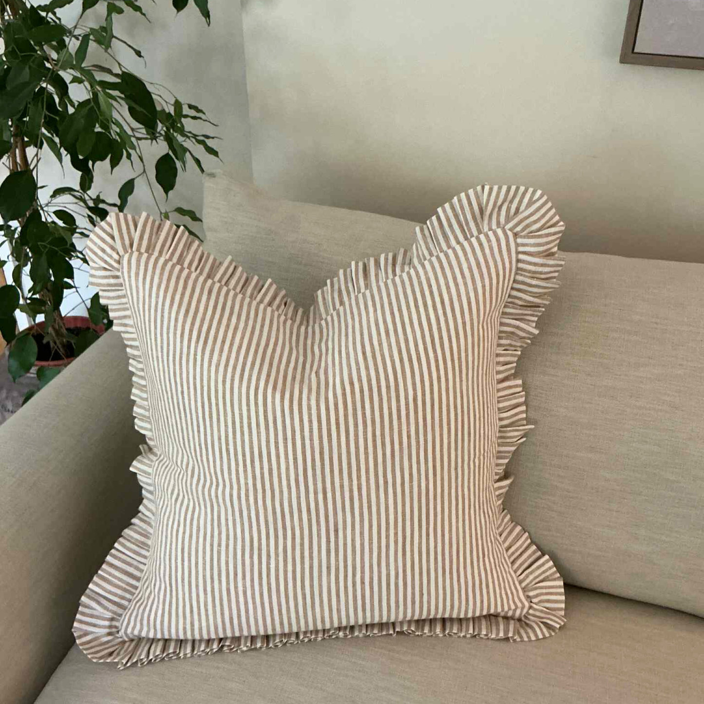 Moss & Beige Cushion Combination