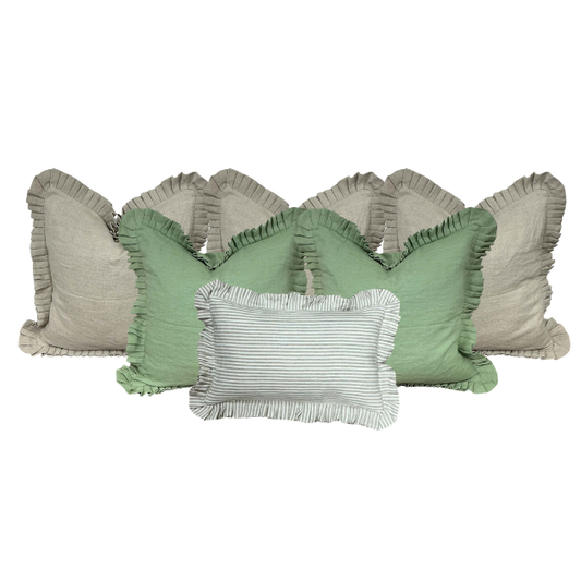 Large Sea Green Cushion Combination