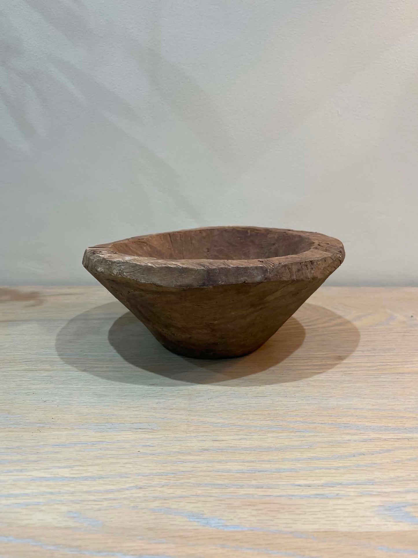 Salvaged Hand Carved Wooden Bowl (J)