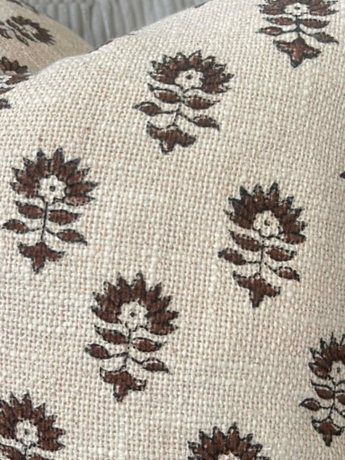 Lara Hand Block Printed Cushion Cover