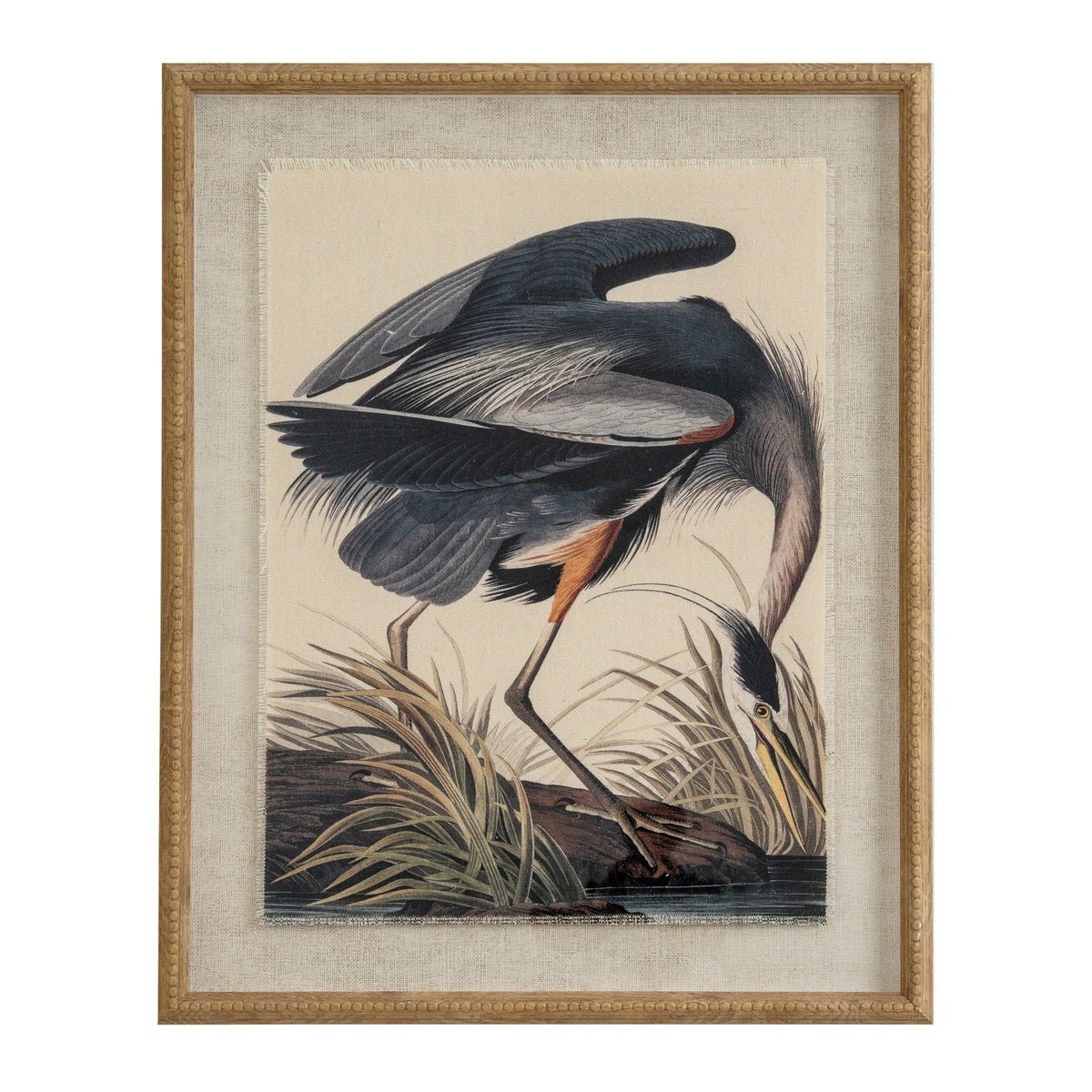 Heron on Linen