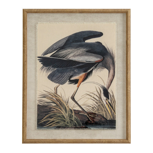 Heron on Linen