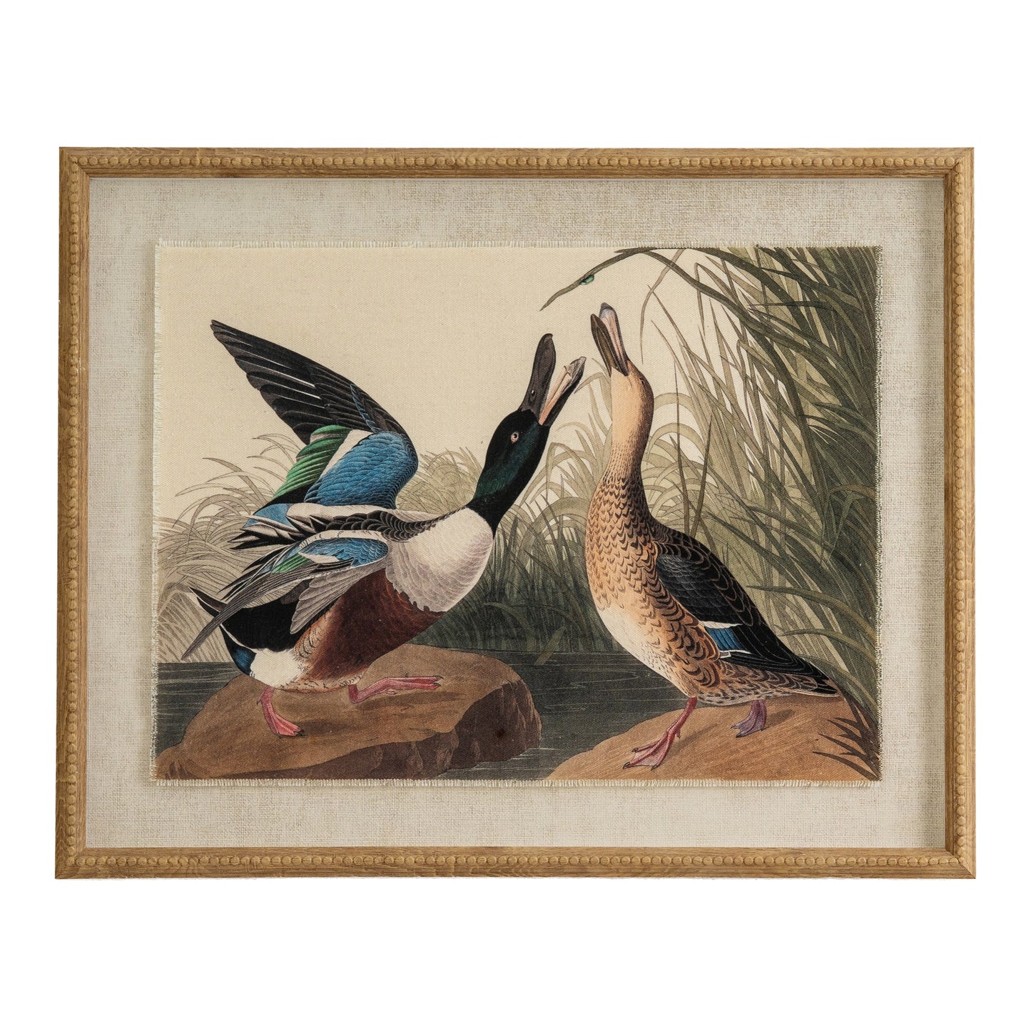 Vintage Ducks on Linen