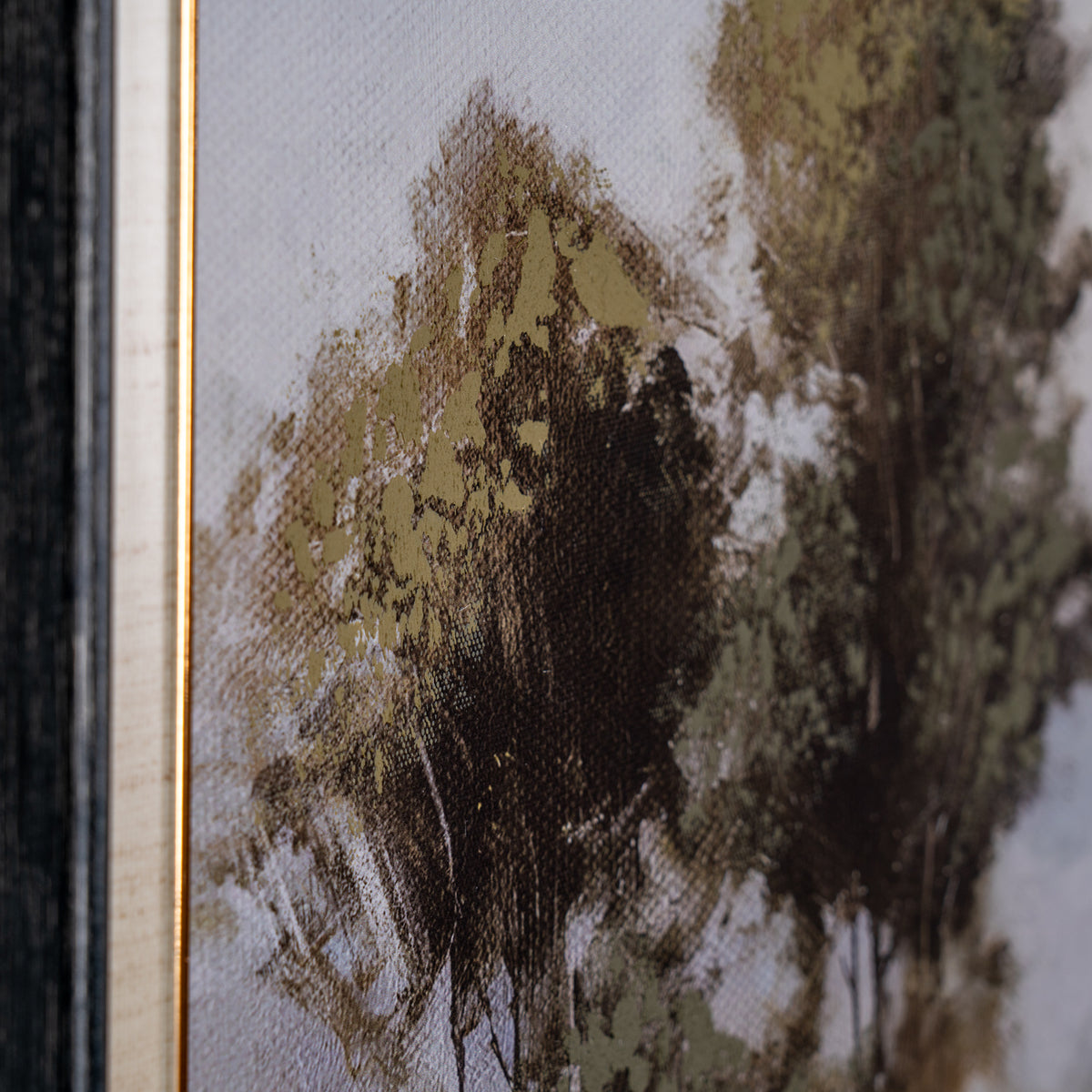 English Landscape Hand Painted Framed Canvas