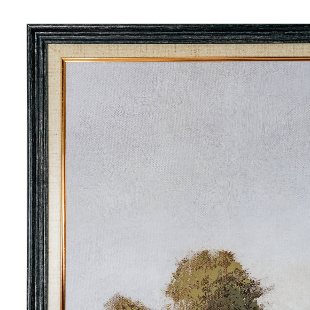 English Landscape Hand Painted Framed Canvas