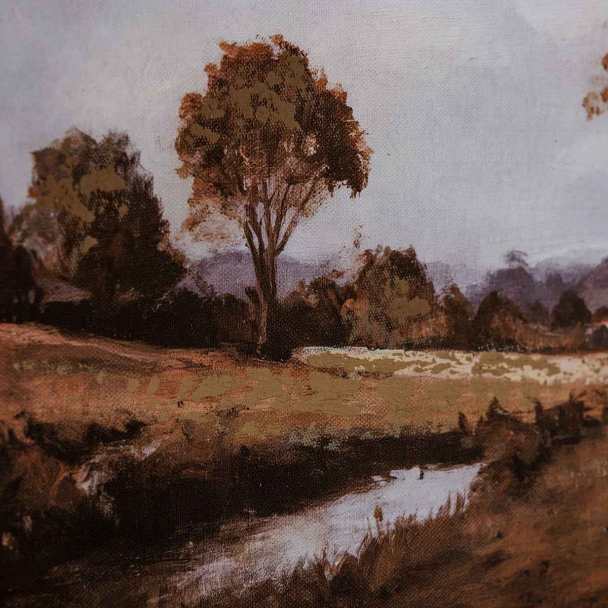 An Autumn Day Hand Painted Framed Canvas