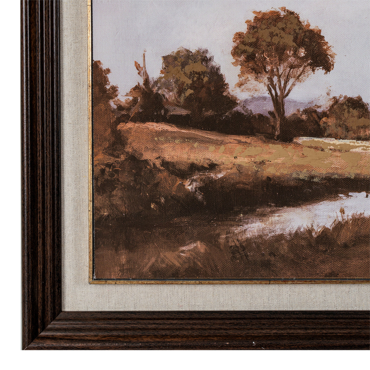An Autumn Day Hand Painted Framed Canvas